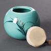 LARIAU Ceramic Memorial Urn, Small Handmade Mini Urn for Human or Pet Ashes (Color: Round-A) view 4