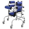 WANWEN Walking Aid for Seniors, Adults and Children, Upright Walker with Seat, Stainless Steel Frame, 120 kg Capacity view 1