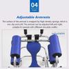WANWEN Walking Aid for Seniors, Adults and Children, Upright Walker with Seat, Stainless Steel Frame, 120 kg Capacity view 4