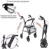 Foldable All-Terrain Walker with Seat and Brakes for Seniors – Little Surprise view 4