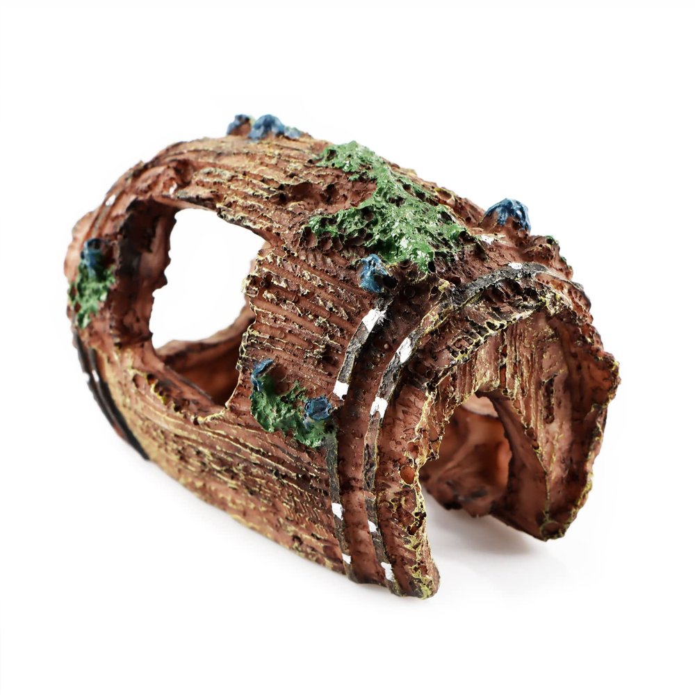 RUNEAY Aqua Resin Aquarium Barrel Ornament
