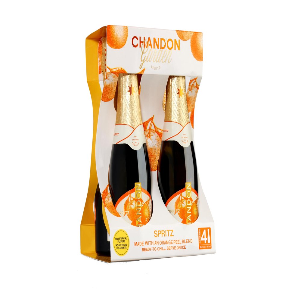 Chandon Garden Spritz Mini Pack, 4 x 0.1875 L, Gift Packaging