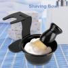 YUMILI 3-Piece Men's Shaving Set with Brush, Stand, and Bowl view 2
