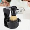 YUMILI 3-Piece Men's Shaving Set with Brush, Stand, and Bowl view 3