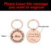 Anti-Lost Pet Dog Name Tag, Engraved Address Tag for Dogs, Kittens and Puppies, Customizable Cat Collar ID Tag, Gold, 30 mm view 3