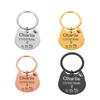 Personalized Stainless Steel Pet ID Tag, Rose Gold, 29 x 27 mm view 2