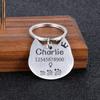 Personalized Stainless Steel Pet ID Tag, Rose Gold, 29 x 27 mm view 3