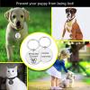 Personalized Round Stainless Steel Pet ID Tag for Dogs and Cats, Silver, 20 x 20 mm view 3