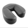 QUIRUMED Horseshoe-Shaped Face Cushion, 29 x 27 x 7 cm, Black, Foam Padding, for Yoga, Fitness, and Massage view 1