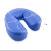 QUIRUMED Horseshoe-Shaped Face Cushion, 29 x 27 x 7 cm, Black, Foam Padding, for Yoga, Fitness, and Massage view 2