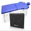 QUIRUMED Easy Folding Aluminum Massage Table, 186 x 66 cm, Violet, Synthetic Leather, Portable, Adjustable Height, Up to 140 kg view 2