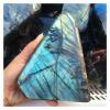 Kigauru Rough Natural Quartz Labradorite Moonstone Crystal Gemstone Ornament, Polispathhigh Freq Healing Energy Feng Shui Decor (300–400 g) view 3