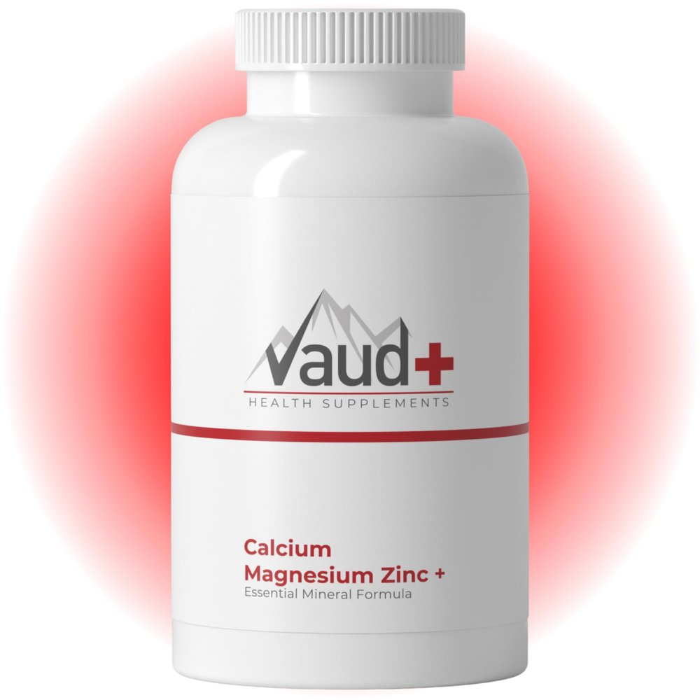 VAUD High-Dose Calcium Magnesium Zinc Tablets, CalMag Mineral Complex
