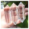 Kigauru Rough Natural Crystal, 3-Piece Set, Natural White Quartz Clear Crystal Obelisk, Hexagonal Double-Terminated Reiki Healing Wand, Polished Stone, 7–8 cm view 1