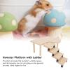 Hamster Wooden Platform Toy with Ladder for Small Pets view 4