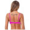 inhzoy Women's Lace Ouvert Underwire Bra, Open Bustier Push-Up Lingerie, Rose_B 5XL view 3