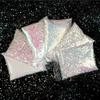 LEEYOX White Iridescent Glitter Flakes, Resin Shaker Fillers, DIY Craft and Nail Art Decorations, Shimmering Mermaid Sequins view 2