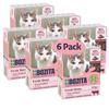 Bozita Tetra Morsels in Sauce with Beef, 6 x 370 g, Grain- and Sugar-Free Premium Cat Food view 1