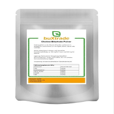 Choline Bitartrate Powder | Non-GMO | Choline | Vitamin B4 | Various Quantities (10 x 500 g)