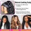 10–30 Inch Body Wave Lace Front Wig for Black Women, Human Hair, 13x4 HD Lace, 150% Density, Natural Black view 4