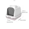 Fully Enclosed Clamshell Cat Litter Box for Large Cats view 2