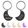 Uiopa Personalized Moon-Shaped Pet Tag view 1