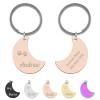 Uiopa Personalized Moon-Shaped Pet Tag view 1