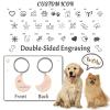 Uiopa Personalized Moon-Shaped Pet Tag view 3