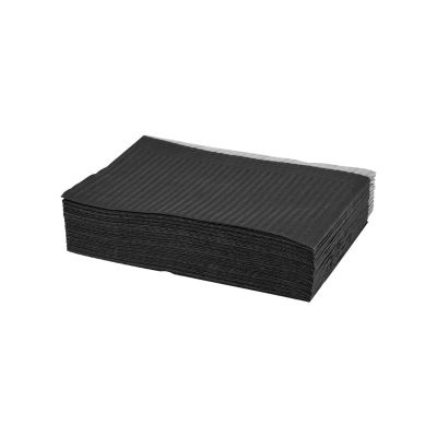 VSOLS 20-Piece Tattoo Table Mats, Absorbent Waterproof Paper, Black