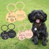 Custom Engraved Pet ID Tag, Gold, 25 mm view 2