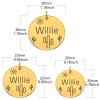 Custom Engraved Pet ID Tag, Gold, 25 mm view 4