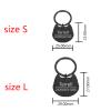 Anti-Lost Engraved Pet ID Tag, Rose Gold, S, 25 x 23 mm view 3