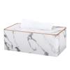 Sparrow Angel Faux Leather Marble Tissue Box Cover and Holder, 1952 Marble Golden view 1