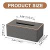 Sparrow Angel Faux Leather Marble Tissue Box Cover and Holder, 1952 Marble Golden view 4