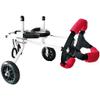 Samnuerly Dog Wheelchair for Disabled Hind Legs, Aluminum Pet Rehabilitation Walker, Adjustable Dog Mobility Aid, Size M view 2