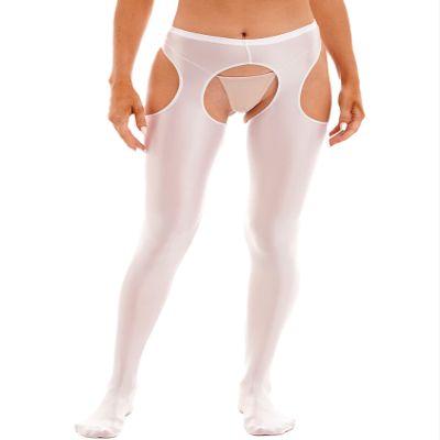 TiaoBug Women's Open-Crotch Stretch Pantyhose