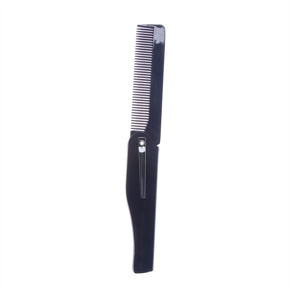 Black Folding Hair and Beard Comb