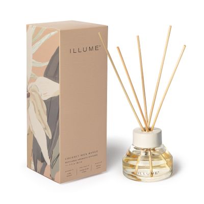 Illume Beautifully Done Essentials Coconut Milk Mango Diffuser, 3 oz.