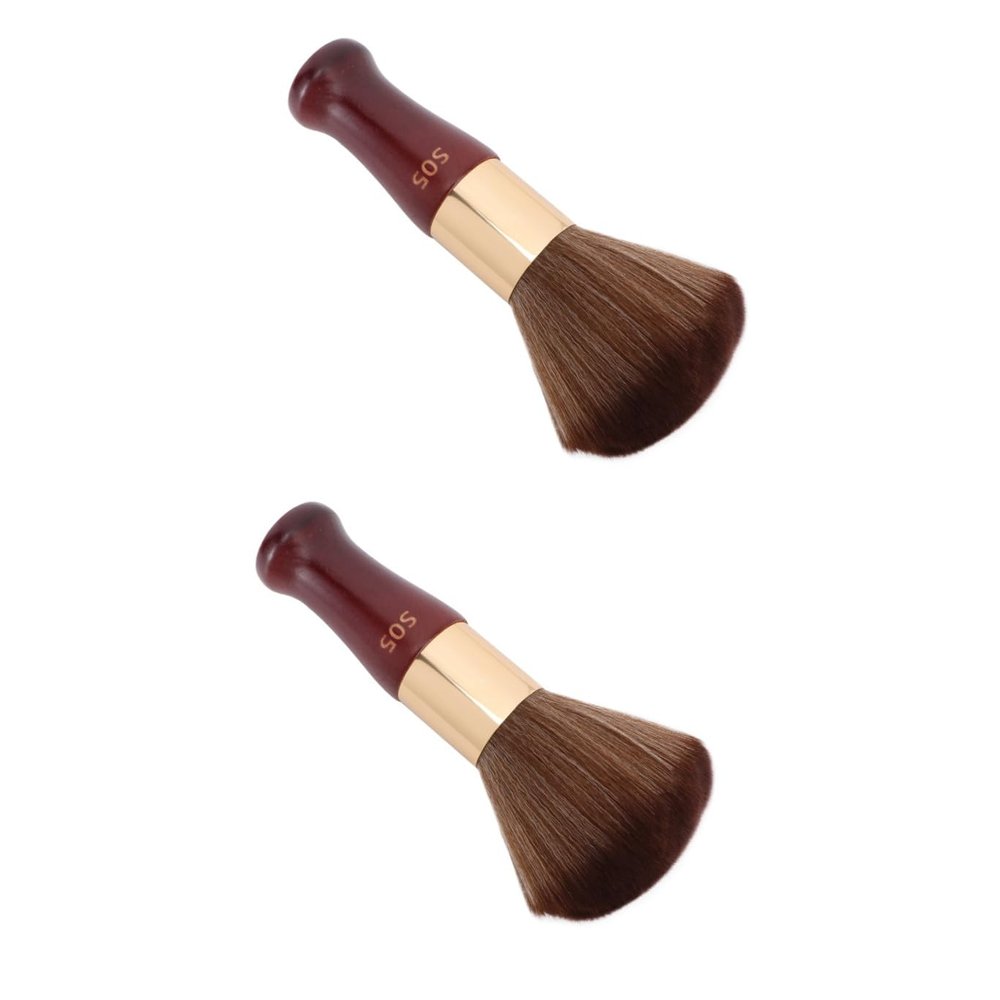 LALAFINA 2-Piece Barber Neck Brushes, Soft Hair Brushes for Hair Cleaning, Professional Haircutting Accessories for Salons, Portable and Easy to Use for Women and Men