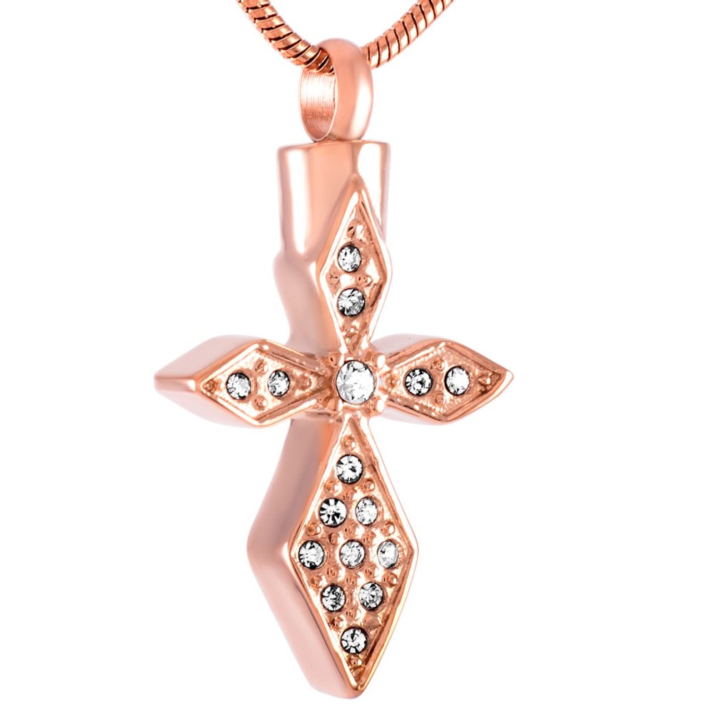 DOTUIARG Clover-Shaped Stainless Steel Cremation Ashes Jewelry for Human or Pet Ashes