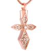 DOTUIARG Clover-Shaped Stainless Steel Cremation Ashes Jewelry for Human or Pet Ashes view 1