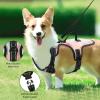 Naanle Dahlia Flowers No-Pull Dog Harness with Leash Clips view 2