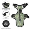 Naanle Green Leaves Dog Harness with Leash Clips view 3