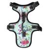Naanle Watercolor Tropical Floral Dog Harness, Reflective Adjustable Mesh Vest view 1