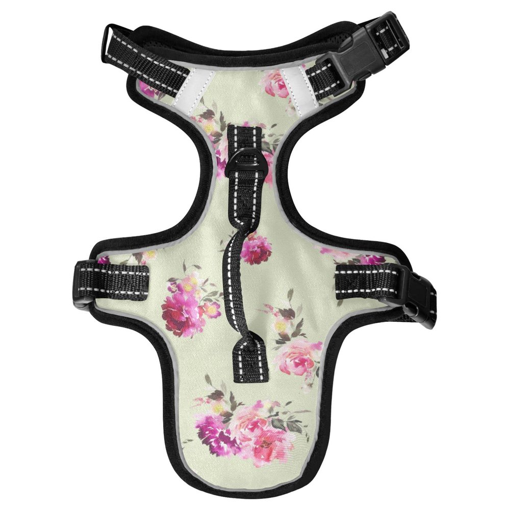 Naanle Dog Harness with Watercolor Floral Pattern