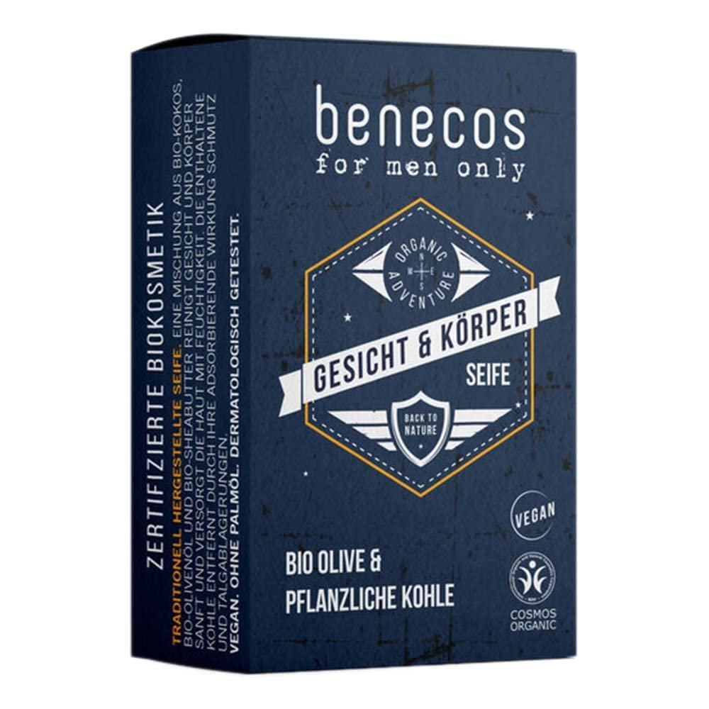 benecos for men only Face and Body Soap, 75 g (2)