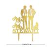 Glitter Wedding Cake Topper, Mr & Mr, Personalized, 6 in view 4