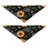 2-Pack Milk Silk Dog Bandanas for Pets, Snap-Button Triangle Scarf Set for Small to Large Puppies, Dogs and Cats, Large Yellow Watercolor Pencil view 1