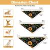 2-Pack Milk Silk Dog Bandanas for Pets, Snap-Button Triangle Scarf Set for Small to Large Puppies, Dogs and Cats, Large Yellow Watercolor Pencil view 3