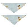 2-Piece Pet Bandana Set with Snap Buttons, Floral and Insect Design view 1
